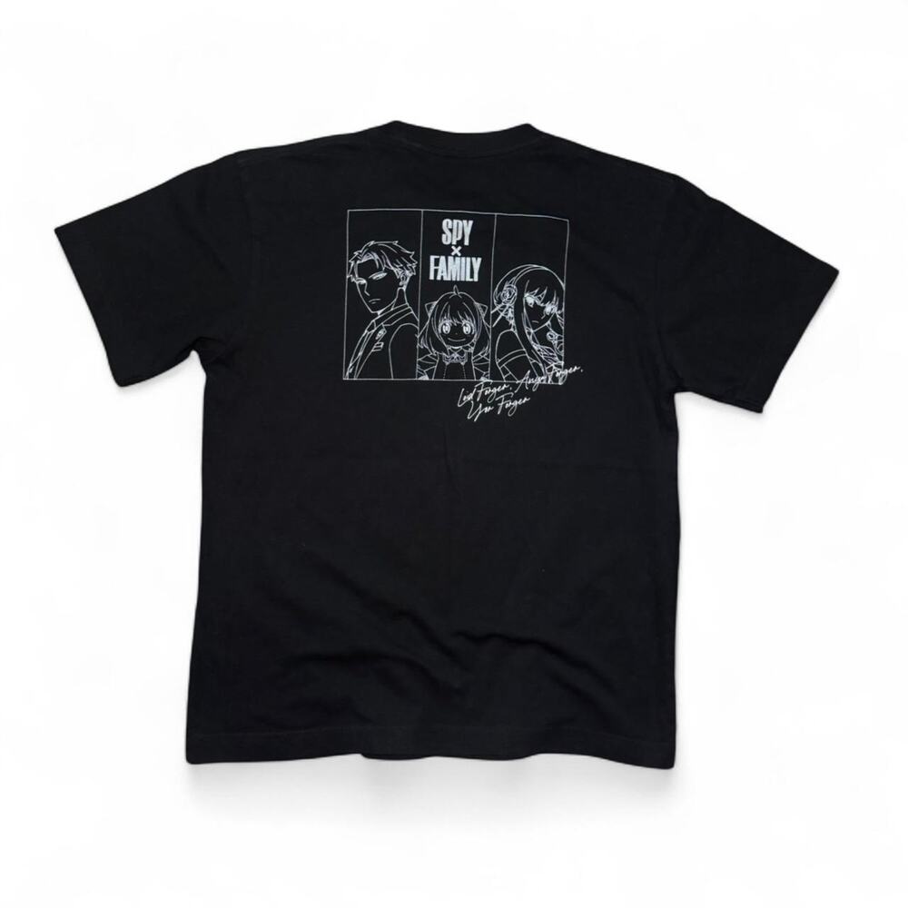 UNIQLO x UT Collection Archive SPYxFAMILY Black Anime Graphic T-Shirt — SMALL